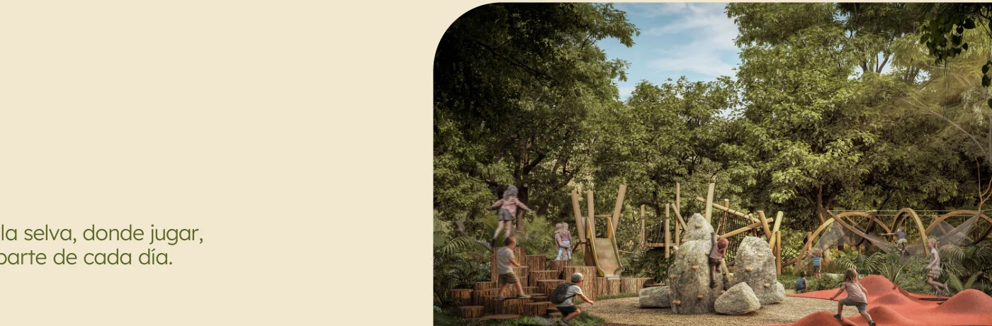 Kids Jungle: el área de juegos infantiles de Selvadentro Tulum