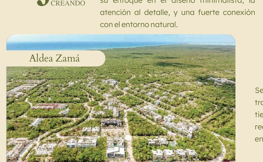 Aldea Zamá in Tulum, a previous project by the JJF Creando team
